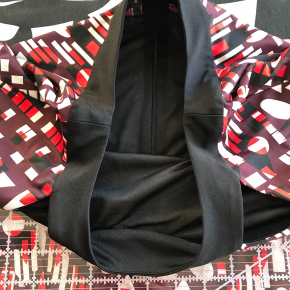 Jete Plus Size Red Brown Black Geometric Dress 2X - Picture 12 of 12